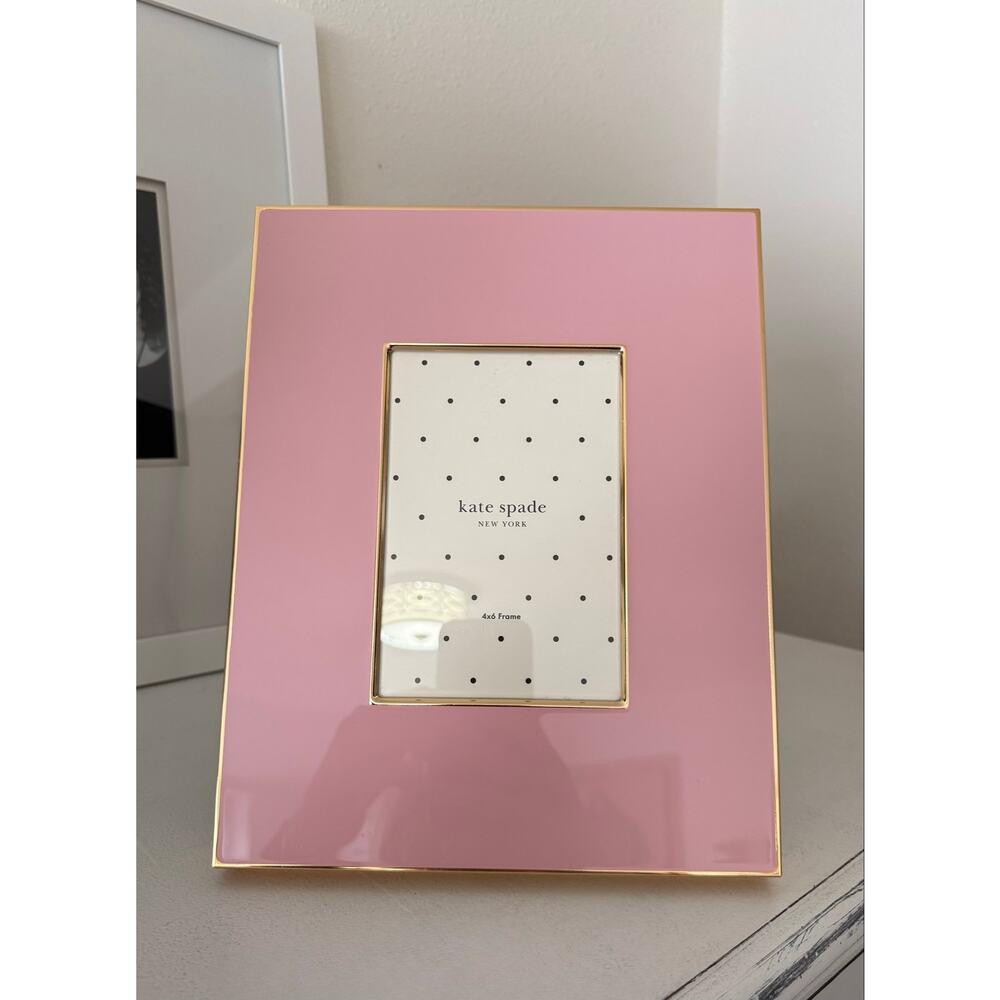 Kate Spade x Lenox | Pink Gold “Make It Pop” 4x6” Picture Frame NWOT